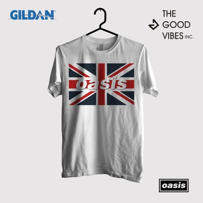 Kaos Band Oasis Original Gildan - Flag