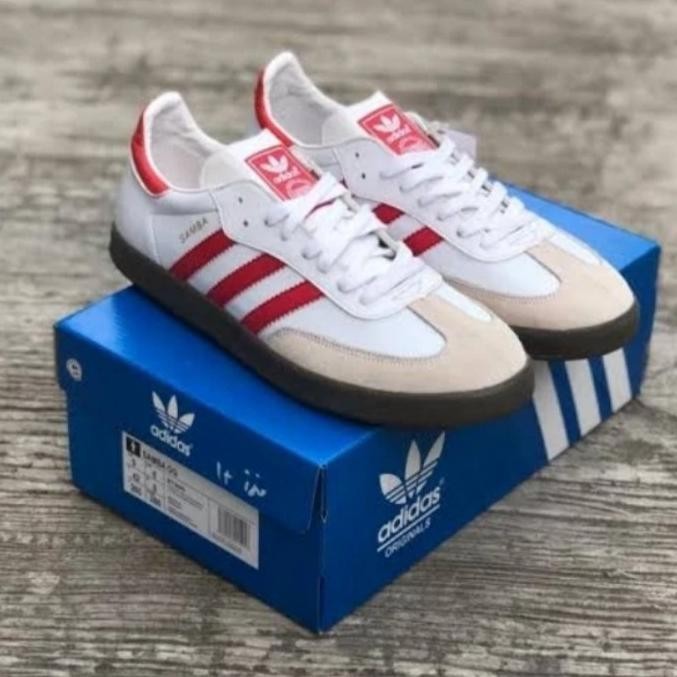 Sepatu Adidas Samba White Gum Red Original Vietnam Bnib Sukicamorra