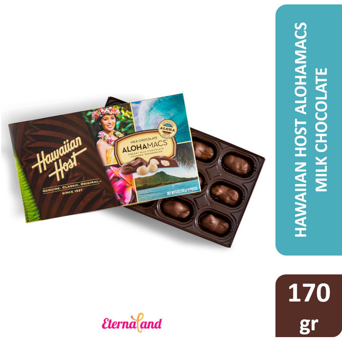 

Orea - Hawaiian Host Alohamacs Milk Chocolate 6 Oz - Cokelat Impor Usa