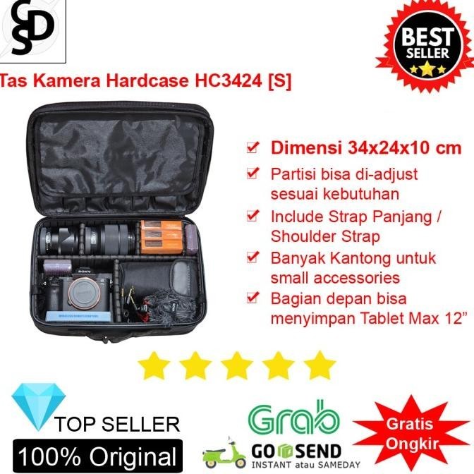 Tas Hardcase Kamera Universal With Partition - Hc3424 - Koper Kamera