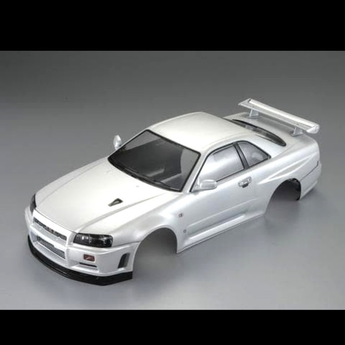 Carrozzeria Killerbody Nissan Skyline R34 Scala 1/10 – 195mm, Rifinita Colore Blu - 3