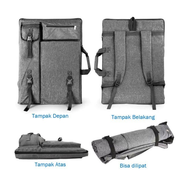 

Tas Arsitek Backpack Ransel Gambar Lukisan A2 A3 Kuas