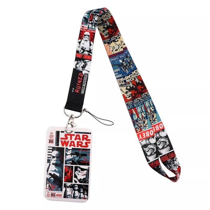 

Vintage Star Wars Id Card Holder Ne Strap Lanyard