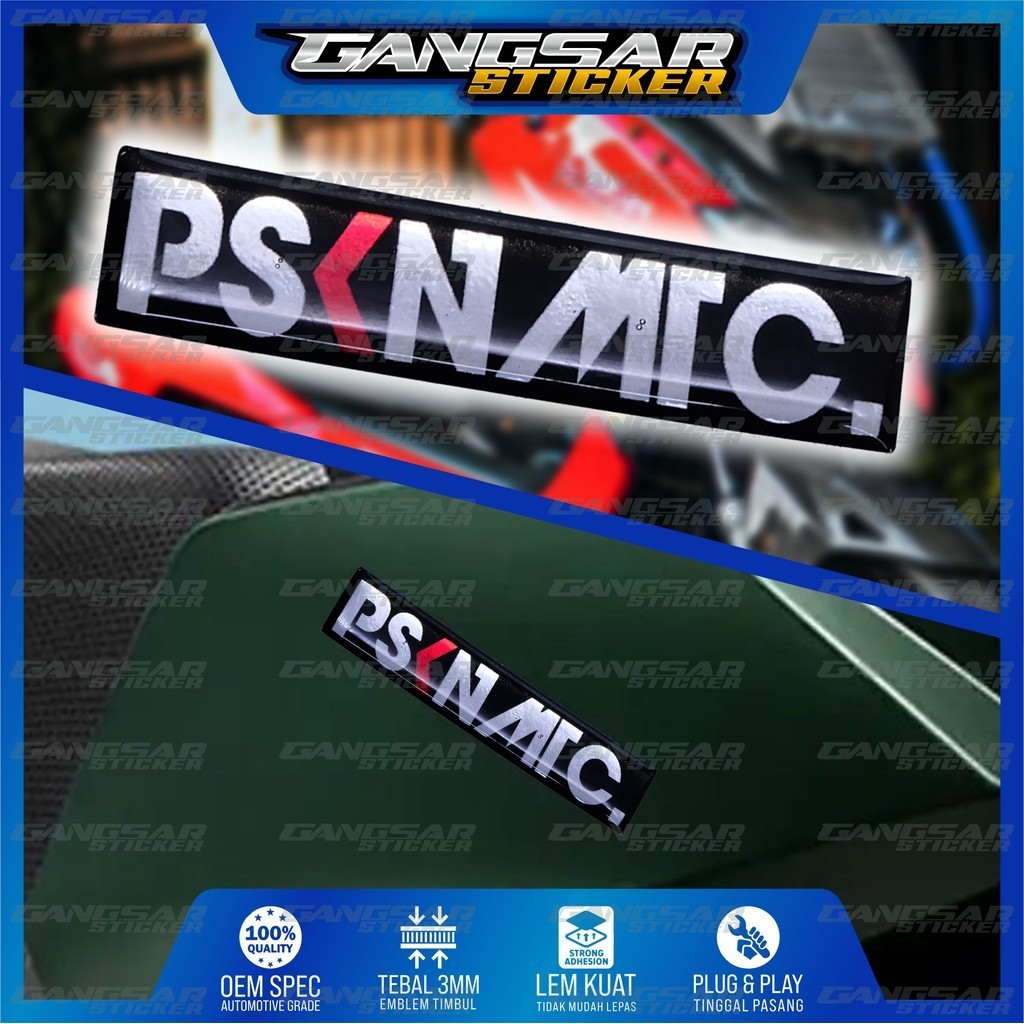 emblem pasukanmatic / sticker psknmtc / emblem timbul pasukan matic / stiker timbul psknmtc / stiker
