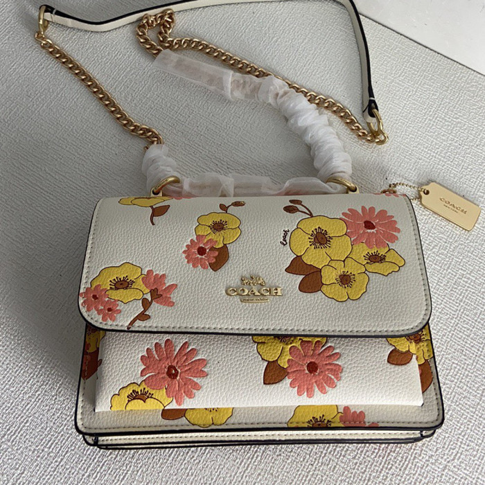 Tas Wanita Ch 550 Klare Flower New Organ Bag One A Chain Sling Bag