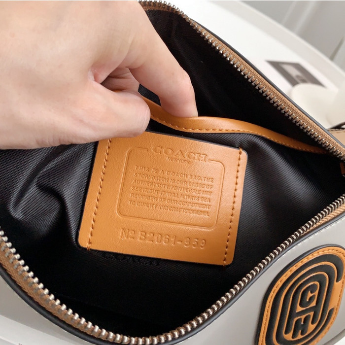 Tas Pria Coach Rivington Belt Bag In Color Block With Coach Patch 959