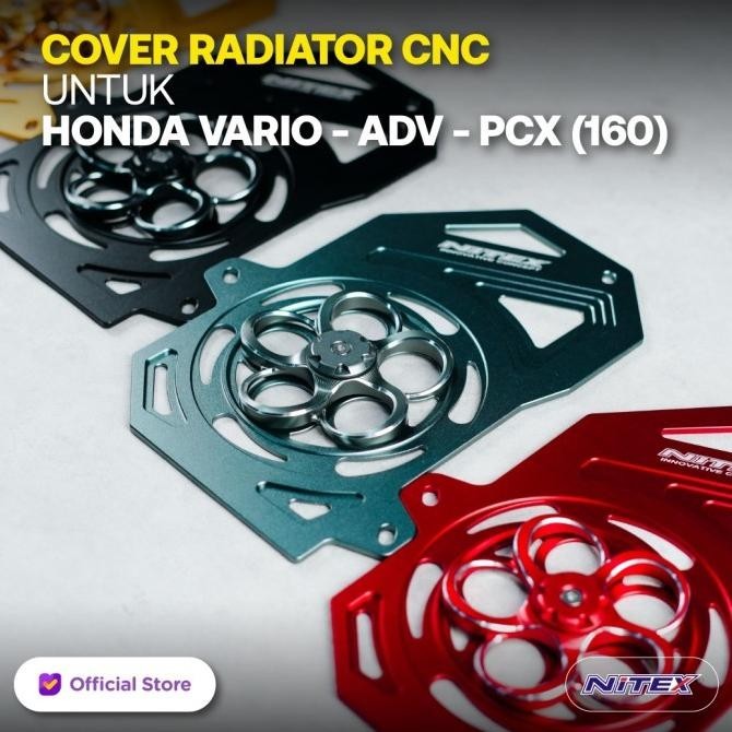 NITEX Cover Radiator + Kipas Alumunium CNC Vario 160 ADV 160 PCX 160