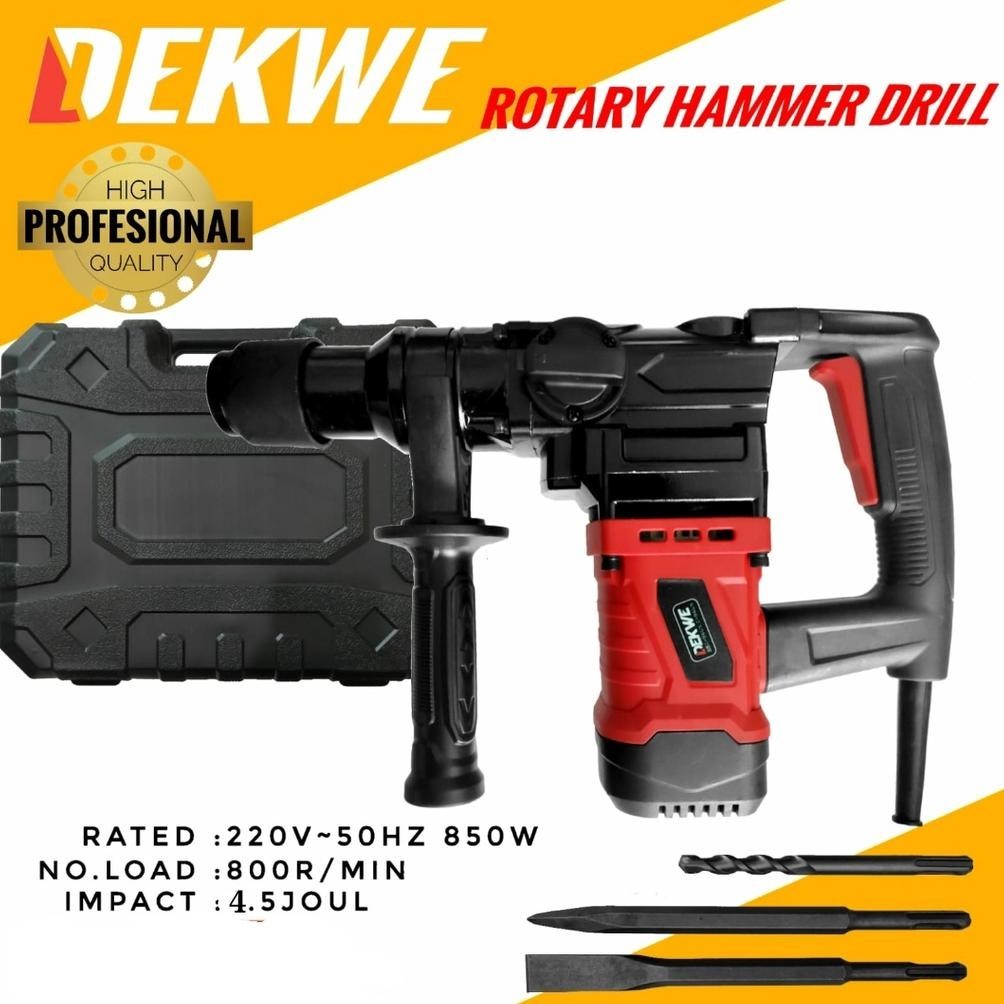 Rotary Drill Jack Hammer Breaker Dekwe Bor Bobok Palu Tembok Beton 26Mm