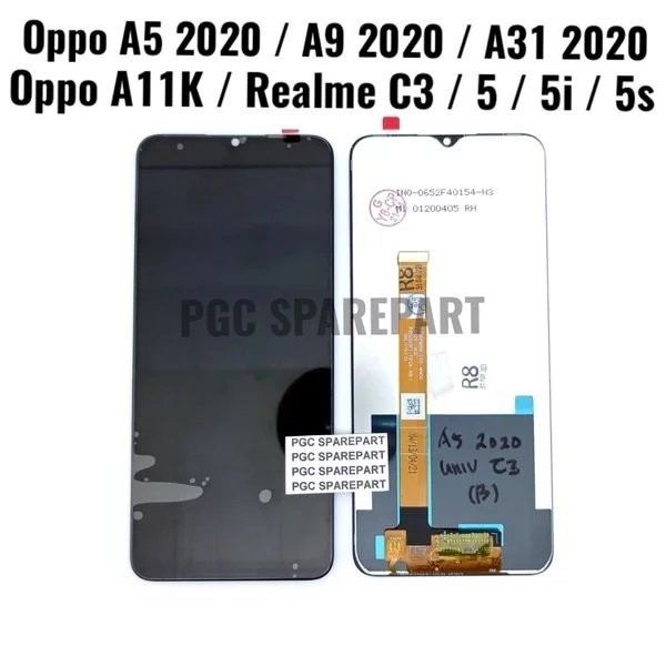 Original Oem Lcd Touchscreen Fullset Oppo A5 2020 - A9 2020 - Realme C3 - 5 - 5I