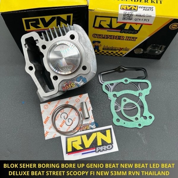 Blok Seher Boring Bore Up Genio Beat New Beat Led Beat Deluxe Beat Street Scoopy Fi New 53Mm Racing