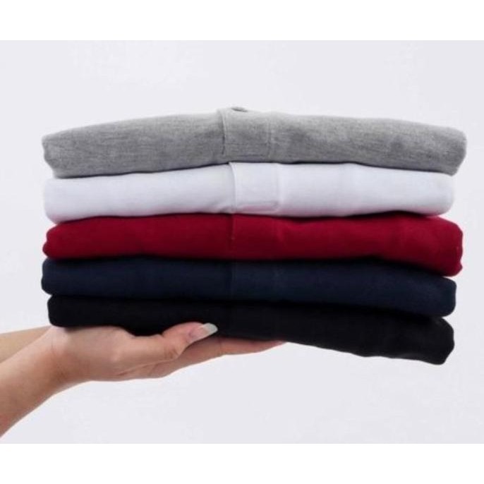 [1Paket 3pcs 100rb+free 1 pcs kaos polos] - Kaos kerah pria nismicolintu