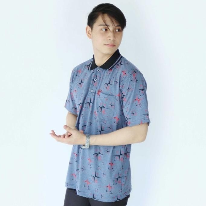 Kaos polo korea saku dewasa motif batik crocodile 09 | kaos kerah pria cotemikevintu