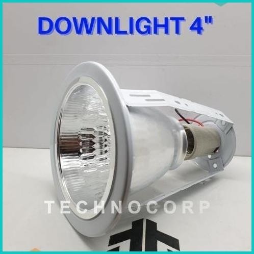 SARANG DOWNLIGHT YLI 4 INCH PUTIH FITTING PLAFON RUMAH LAMPU E27 4" 19