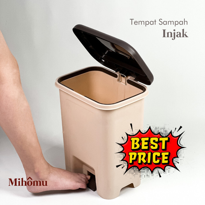 Tempat Sampah Injak/Tempat Kotak Sampah Segi /Keranjang Sampah