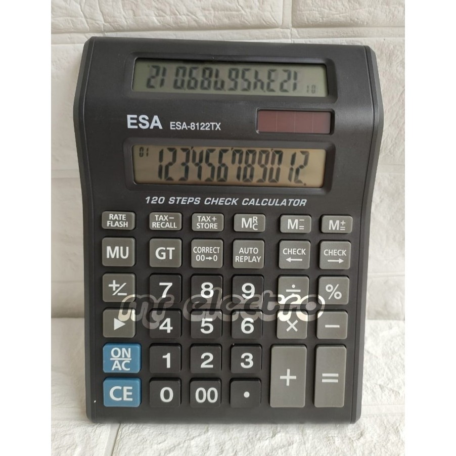 

Kalkulator 2 Layar Esa 8122 - Kalkulator 12 Dit - Check And Correct