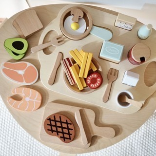 

Nunukids Breakfast Set Pretend Plays Mainan Masak An Bahan Kayu