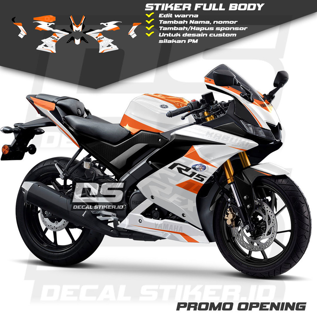 Decal R15 V3 Full Body Keren Stiker R15 V3 Full Body Keren Striping R15 V3 Terbaru Decal R15 V3 Full