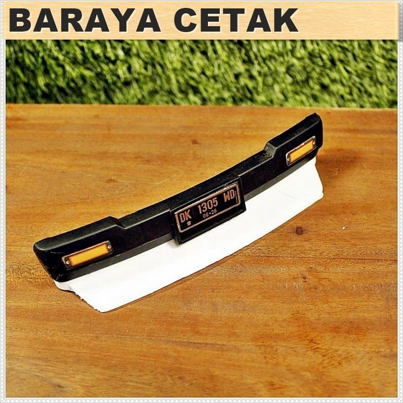 Lip depan Bumper WPL D12 V2 Aksesoris Mobil Rc WPL D12 Suzuki Carry Cetak