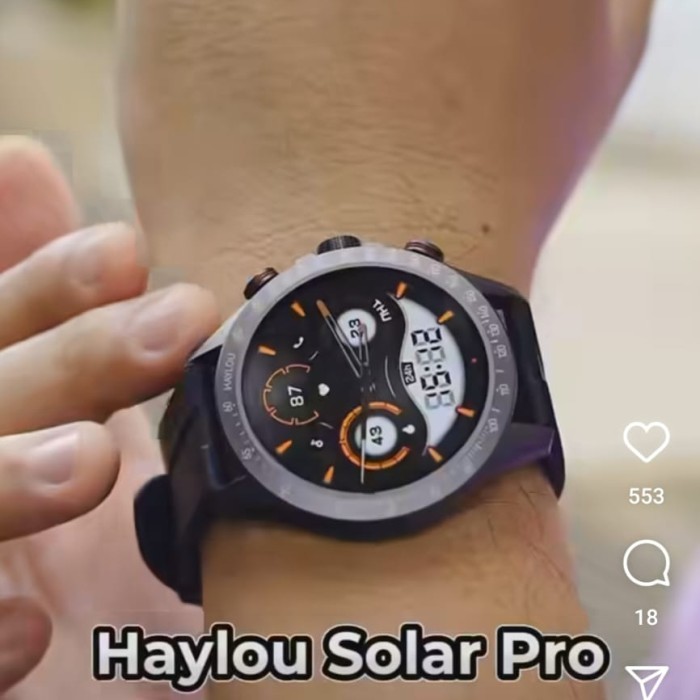 Produk Terbaru Haylou Solar Pro Smartwatch Ls18 Amoled Display