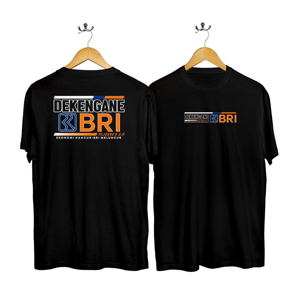 Meliora - Kaos Dekengane BRI BCA Mandiri - Kaos Distro Pria Lengan Pendek Bahan Premium