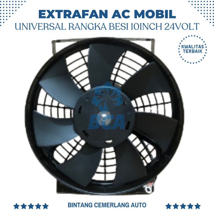 EXTRA FAN AC Mobil Universal Rangka Besi FAN AC MOBIL 24 VOLT 10 INCI
