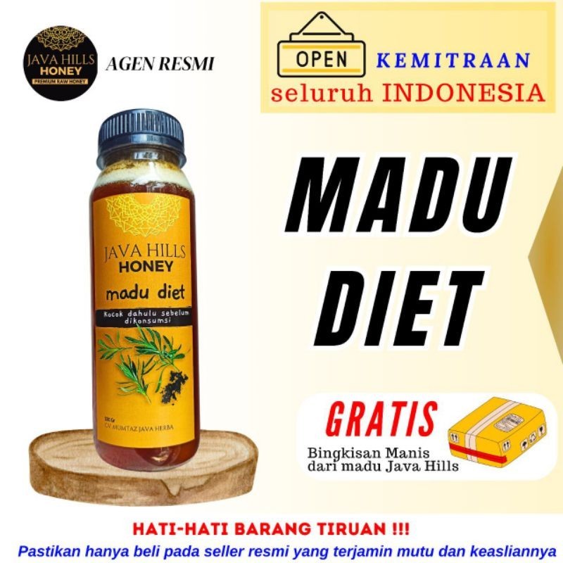 

(100% ASLI) Madu Diet by Java Hills Honey | diet sehat alami penurun BB berat badan pengecil perut buncit lemak langsing pelangsing sehat herbal aman | 320gr 650gr