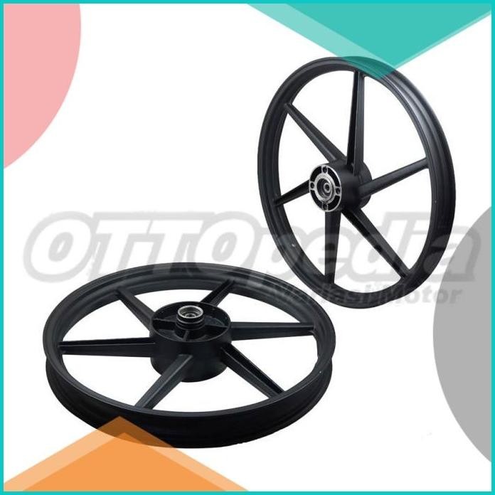 Velg Pelek Racing PSW Palang 6 Bengkok Shogun R 110 Smash Hitam 19F3B2