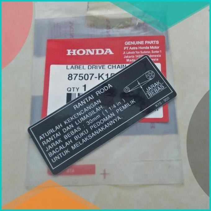 sticker stiker stelan rantai roda cb 150r cbr 150r cbr 250rr original