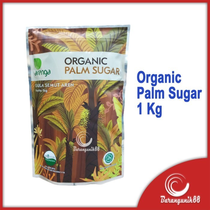 

Arenga Organic Palm Sugar Gula Semut Aren Brown Sugar 1 Kg