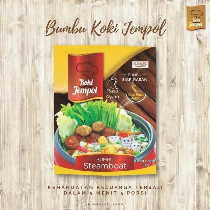 

Bumbu Masak Instant Steamboat NON MSG Koki Jempol 60gr
