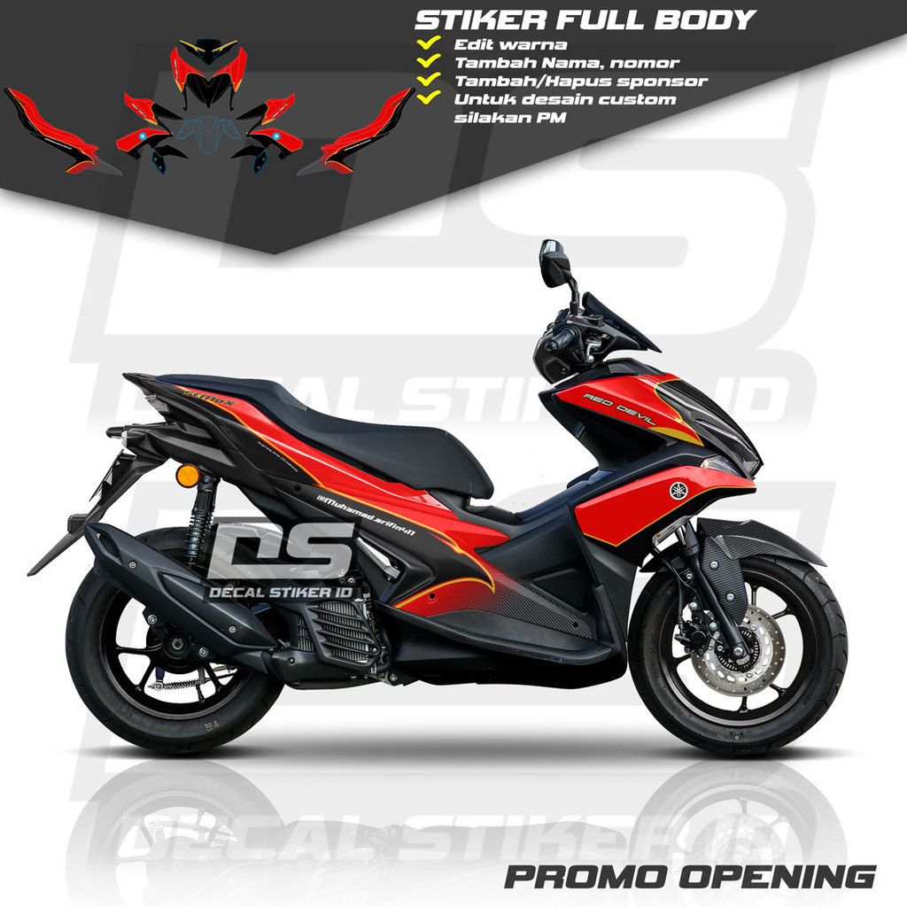 Decal Aerox 155 Full Body Keren Stiker Aerox 155 Full Body Keren Striping Aerox 155 Terbaru Decal Ae