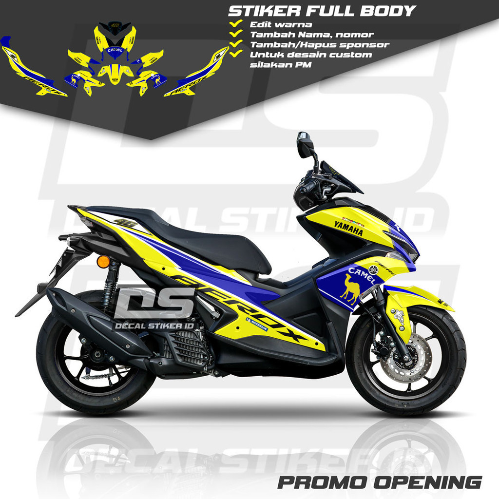Decal Aerox 155 Full Body Keren Stiker Aerox 155 Full Body Keren Striping Aerox 155 Terbaru Decal Ae
