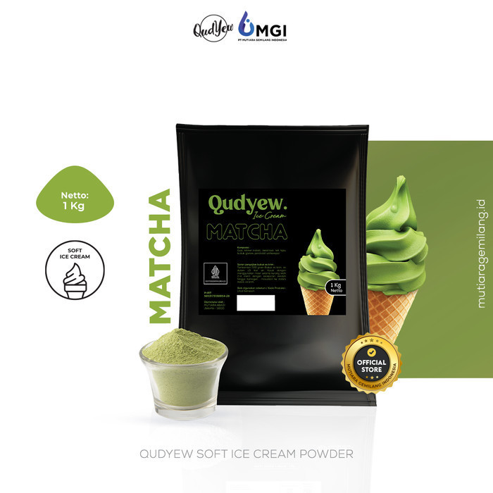 

Qudyew Ice Cream Powder Matcha 1Kg / Bubuk Es Krim 1Kg Prex