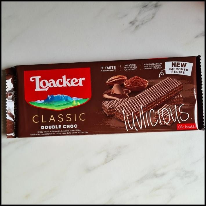 

Loacker Double Choc Chocolate Cream Cocoa Wafer Biscuit Coklat Cokelat