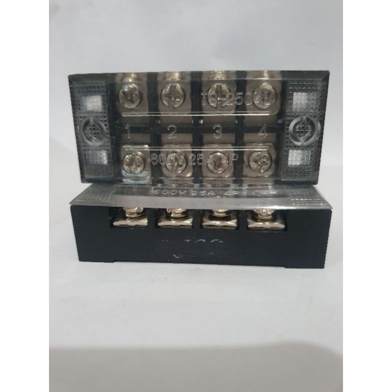 Terminal Blok Kabel Terminal Block 600V 25A 4P TB2504