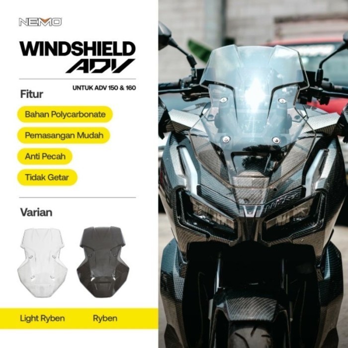 Windshield Adv160 Windshield Adv150 Visor Adv160 Visor Adv150 Terlariss 
