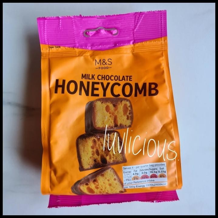 

M&S Marks & And Spencer Honey Comb Honeycomb Milk Chocolate Coklat