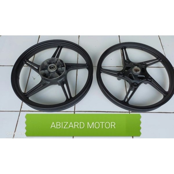velg racing depan belakang Kawasaki athlete second original
