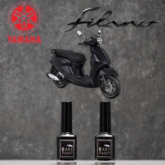 Cat Oles Motor Black Metalic Matte Doff Yamaha Grand Filano Hitam Dof