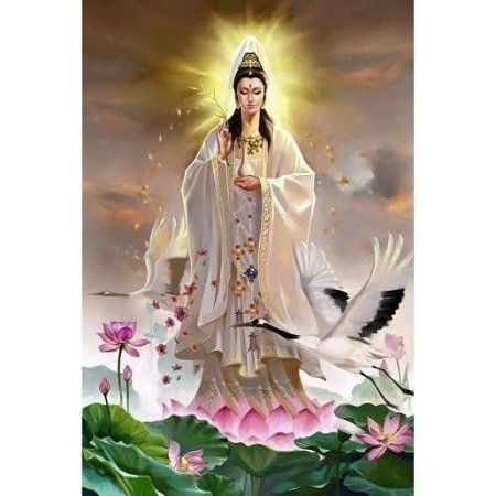 Repro Digital God Dewi Kwan Yin Pu Sa Im Konghucu Bodhisattva Chinese
