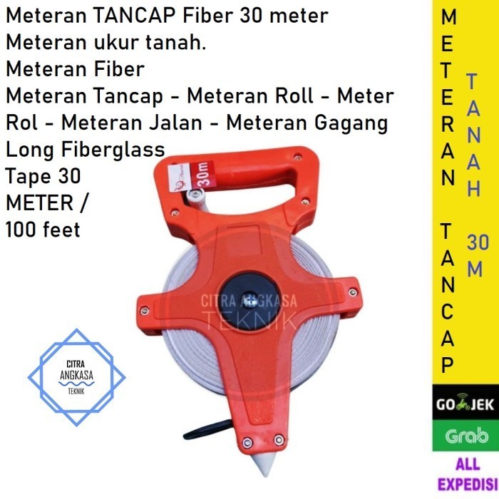 meteran gulung tancap tanah 30meter