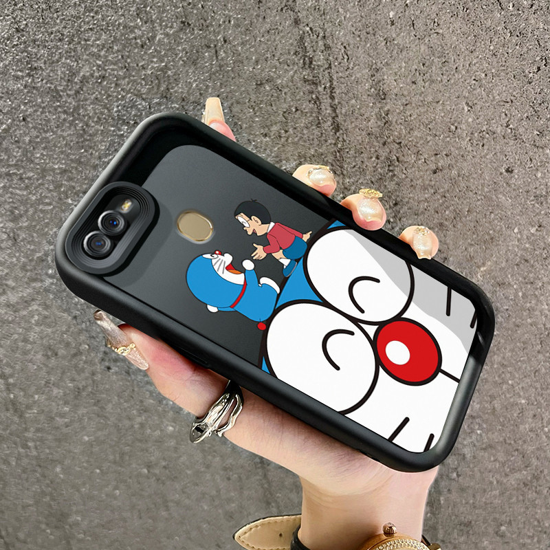 Casing Hp OPPO A7 OPPO A5s OPPO A12 OPPO A12S A11k Case Kesing sarung HP pola Doraemon beruang besar