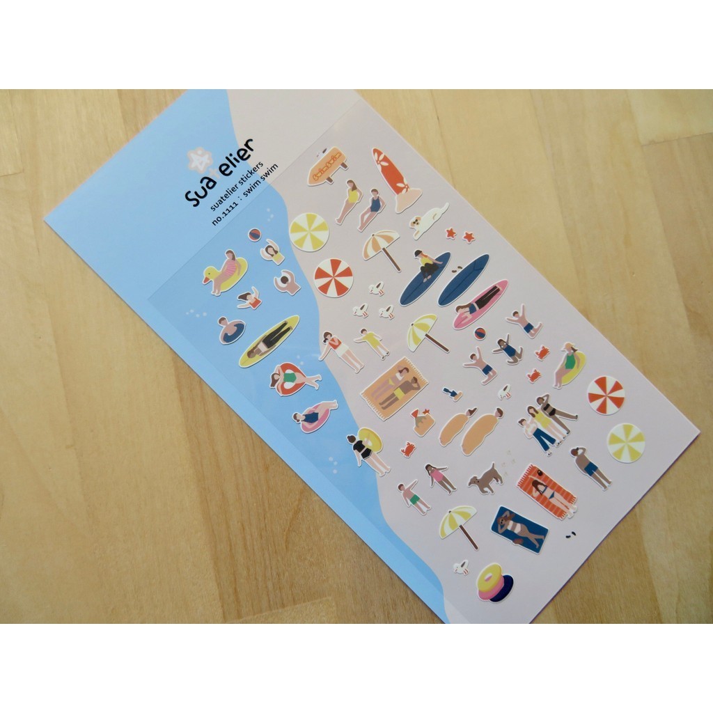 

SUATELIER Sticker No. 1111 swim swim