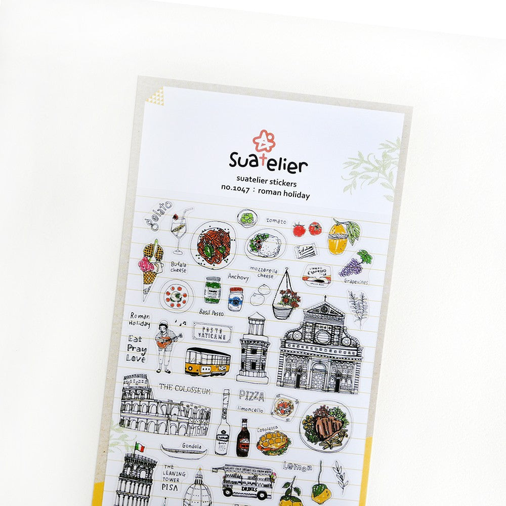 

SUATELIER Stickers No. 1047 Roman Holiday