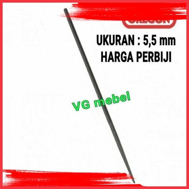 (BK VG_M) KIKIR BESI BULAT 8 INCH MERK OREGON - KIKIR BESI LINGKARAN BESAR 5.5 MM