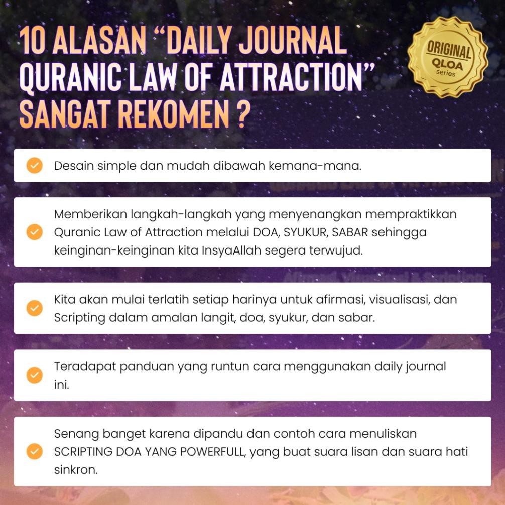 

m-4 Paket QLOA + Daily Journal Termurah