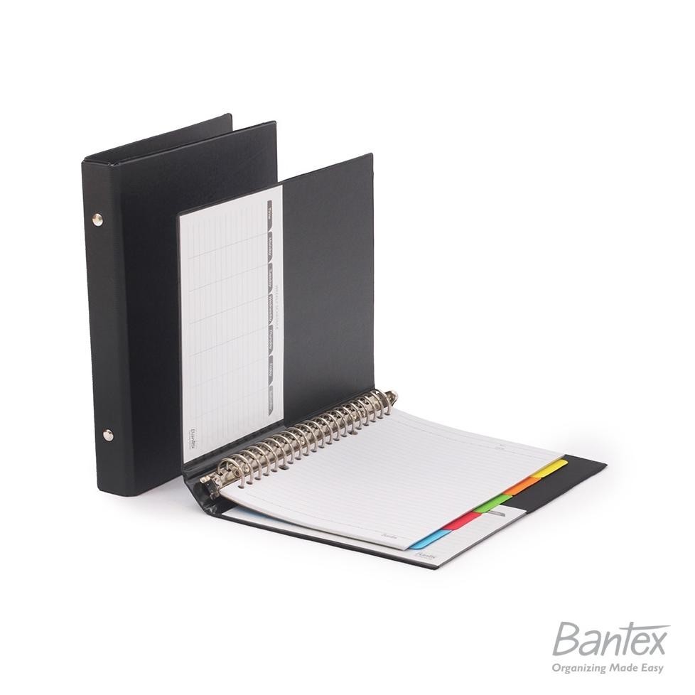 

th-23 Bantex Binder Note A5 20 Ring Besi Loose Leaf Multiring Binder Black 1324 10 Murah