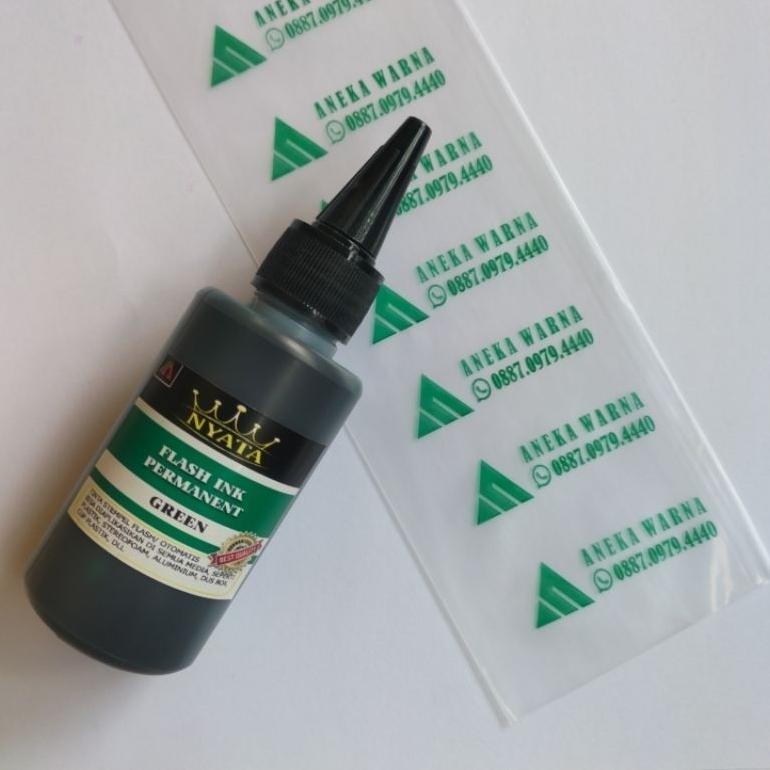 

rwet-23 TINTA PERMANENT UNTUK STEMPEL FLASH MEDIA PLASTIK ,isi 100 ml Viral