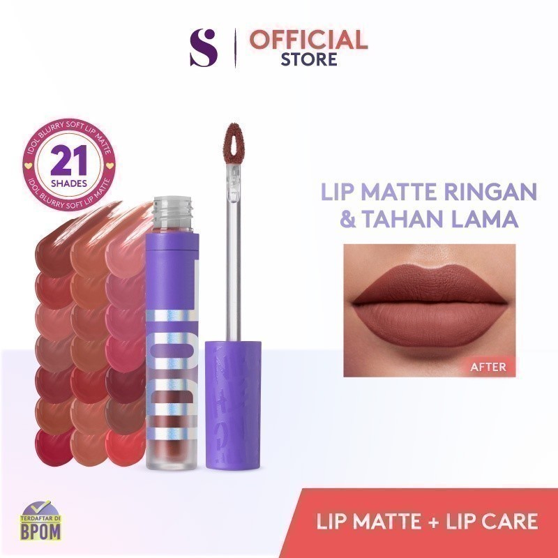 Foto SOMETHINC Idol Blurry Soft Lip Matte - Lip Cream Matte - Lipstik