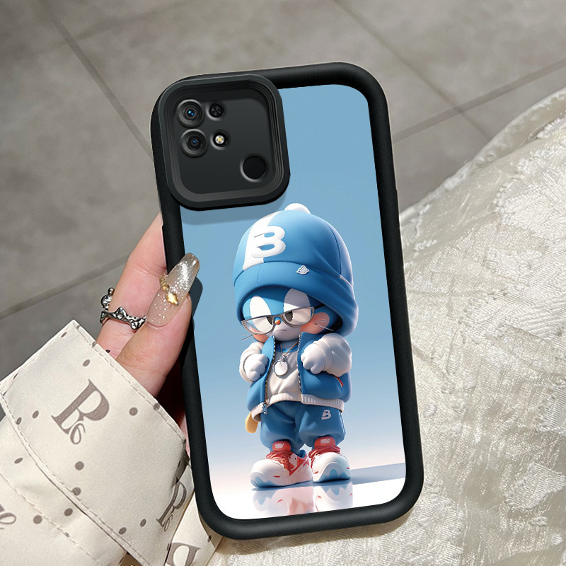 Casing Hp Xiaomi Redmi 10C Case Casing untuk sarung HP lembut Softcase ponsel pola kucing Mesin lucu